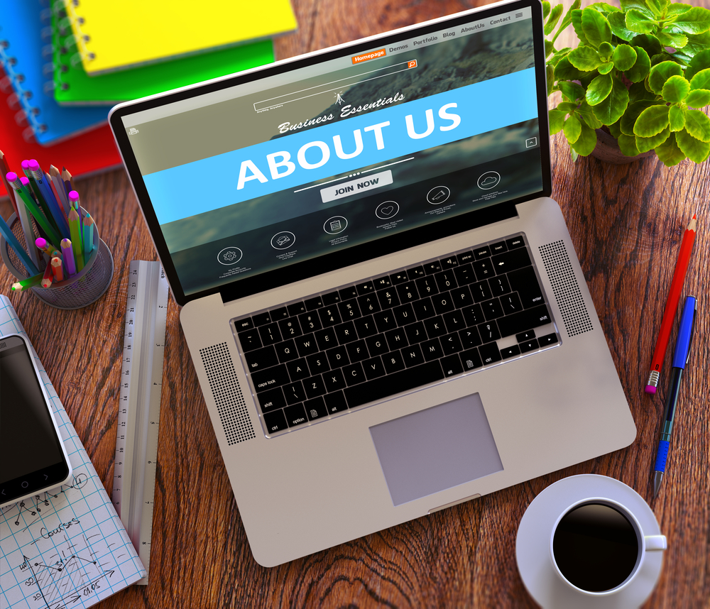 business website about us