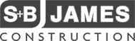 SB James Construction Brand Logo SB James Construction logo in black with clean, modern font.